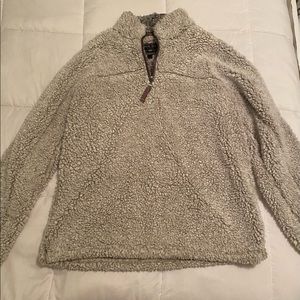 True Grit Fluffy Grey Pullover